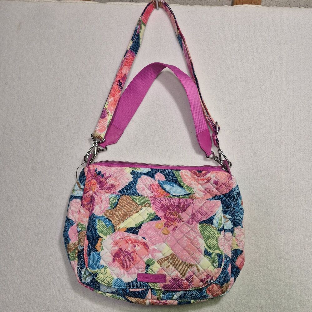Vera Bradley Carson Mini Hobo Crossbody Bag in Superbloom